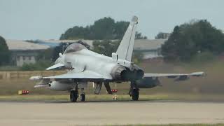 Typhoon Warning RAF Coningsby Action raftyphoon fastjets rafconingsby [upl. by Hoem]