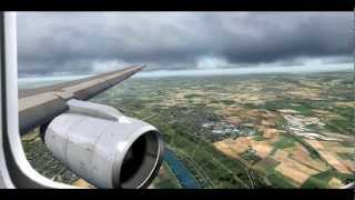 FSX as real as it gets  Boeing 757 Landing  Frankfurt [upl. by Howund]