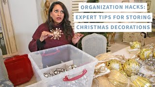 Organization Hacks  Expert Tips For Storing Christmas Decorations  Amitha Verma [upl. by Araik]