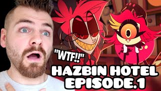 MOST CHEEKY SHOW EVER  HAZBIN HOTEL  EPISODE 1 Pilot Episode  FIRST TIME REACTION [upl. by Runkel]