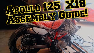 Apollo 125 X18 Dirt Bike Assembly and Installation Guide DIY [upl. by Clein]