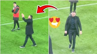 Ruud Van Nistelrooy applauding the fans amp says goodbye after Man Utd 52 win Vs Leicester ❤️😍 [upl. by Ecerahc]