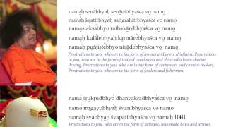 LEARN TO CHANT SRI RUDRAM 4th Anuvaka  taught in the presence of Sathya Sai Baba [upl. by Raddi]