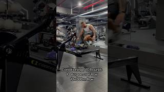 burpeeoverrow burpee burpees row conditioning WorkoutMotivation trainhard hyrox crossfit [upl. by Dosi111]