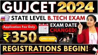 🤩GUJCET Registration 2024 Starts🔔GUJCET 2024 Syllabus BTech Entrance Exam BTech2024 GUJCET2024 [upl. by Ozmo]