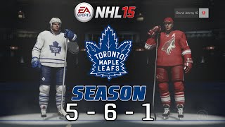 NHL 15 Toronto Maple Leafs Season ep 13 quotNew Breakout  Arizonaquot [upl. by Adnilemre]