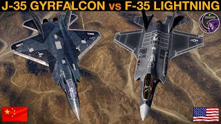 J35 Gyrfalcon vs F35A Lightning II 5th Gen BVR Battle amp Dogfight  DCS [upl. by Bryner583]