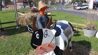 Somme  le rondpoint de Montdidier dans lambiance de Pâques et de la foire agricole [upl. by Joo881]