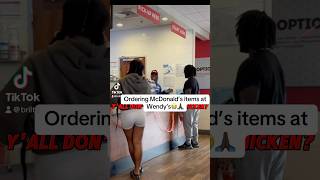 Ordering McDonald’s items at Wendy’s😭🙏🏿 funny explore viralvideo shorts funny [upl. by Daphne]