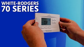 Simple Easy Thermostat Install with WhiteRodgers 70 Series [upl. by Solon]