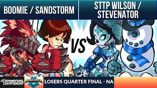 Sandstorm amp Boomie vs Stevenator amp STTP Wilson  Losers Quarter  MTN DEW AMP GAME FUEL Championship [upl. by Ashely]