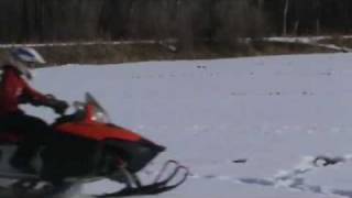 sweet electric snowmobile top speed runwmv [upl. by Oryaj]