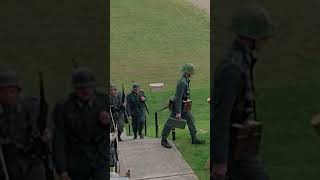 WW D Day German Communications Military Walks By at DDay Reenactment in Conneaut Ohio [upl. by Apollus]