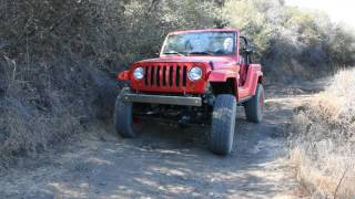 Jeep JK quotShort Cutquot concept vehicle tackling moguls [upl. by Vel]