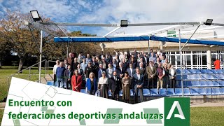 Encuentro con federaciones deportivas andaluzas [upl. by Matless791]