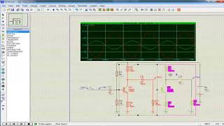 Two stage amplifier composed of common emitter by PROTEUS [upl. by Mauldon]