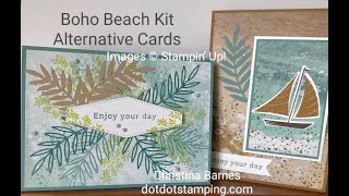 Boho Beach Stampin Up Kit Alternative Cards [upl. by Candida136]