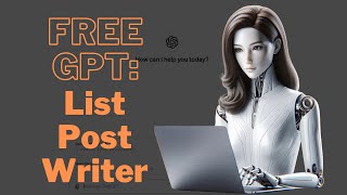 Custom GPT For List Post  Using AHREFS Template [upl. by Arakat]