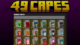 49 Custom Capes  2024 Minecraft Capes  Minecon Capes  Minecraft Bedrock Edition PC  iOS [upl. by Eberhart]