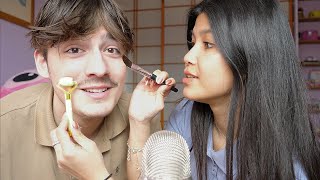 ASMR SKIN CARE ROUTINE FOR MY BOYFRIEND [upl. by Leopoldine]