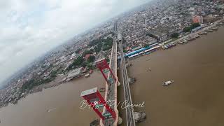 Ampera Bridge Musi River Palembang 2  Diatone Roma L3 O3 [upl. by Drucilla]