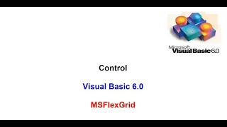 Tutorial Visual Basic 60  Control MSFLEXGRID [upl. by Atnahc571]