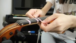 How to Paste Fingering Stickers on Violin  Even Beginners Can Do It [upl. by Malda]