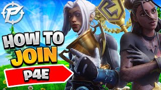 How to Join P4E Esports   Join a Fortnite Team [upl. by Nosliw]