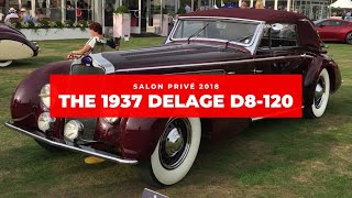 Classic car the 1937 Delage D8120 at Salon Privé 2018 🚘 🏁 [upl. by Cykana64]