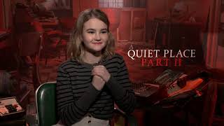 A QUIET PLACE IIs Millicent Simmonds Talks Intense Physicality of Sequel Interview [upl. by Kcarb65]