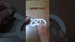 LARIAT LOOP KNOT How to Tie a Knot diy youtubeshorts tutorial shorts [upl. by Yornek]