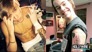 Harry Styles Vs Justin Bieber Shirtless Tattoo Showdown [upl. by Drusie]