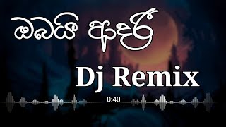 Dimi3 Obai Aadari dj remix 2020 New Sinhala DJ Nonstop  Best DJ  Sinhala dj Remix Nonstop [upl. by Soma]