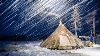 EXTREME Winter Snow Storm Camping 46° Solo Camping 4 Days  Snowstorm amp HOT TENT [upl. by Bel]