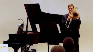 James Markey plays Hidas Meditation for Bass Trombone Solo [upl. by Ecinahs]