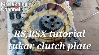 Tukar clutch plate rs150 [upl. by Janicki]