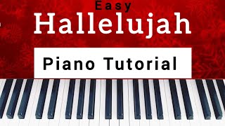 Hallelujah  Leonard Cohen  Piano Tutorial Easy Version  Sheet Music [upl. by Ennayoj187]