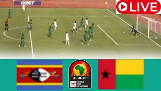 🔴LIVE Eswatini Vs GuineaBissau  Streaming Africa Cup Of Nations Qualification AFCON 2025 All [upl. by Ahsenev]