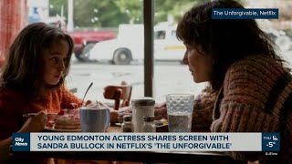 Young Edmonton actor makes Netflix debut alongside Sandra Bullock [upl. by Thgiled]