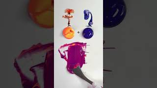 Orange  Blue Color Combination colormixing [upl. by Bachman260]