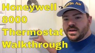 Honeywell 8000 WiFi thermostat setup and review  installation Tips on the settings [upl. by Brebner250]