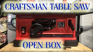 Craftsman Table Saw 130 AMP OPEN BOX [upl. by Luna905]