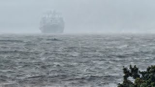 Navio gigante chegando no Rio Itajaí 10102024 [upl. by Rubi]