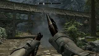 Skyrim Mod Flintlock Pistol grip TEST [upl. by Carla]