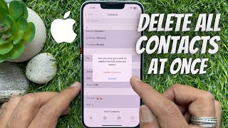 How to Delete Multiple Contacts from your iPhone at once  Delete All Contacts iPhone at once [upl. by Lairbag]