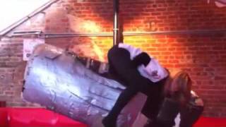 Mechanical bull ride turns dirty [upl. by Ieluuk]