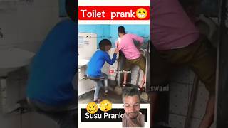 Toilet prank😁prakashpeswani yt secularindia prank ytshorts new viralvideo love comedy fun [upl. by Atirahs]