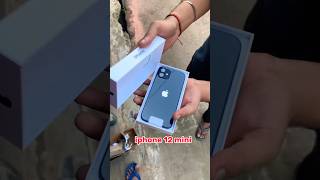 iphone 12 mini 📲 unboxing 🔥💯 miniblock shorts unboxing [upl. by Stalker]