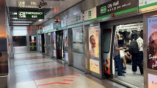 BUSY EAST WEST LINE Riding the SMRT Kawasaki amp CSR C151B from Dover to City Hall [upl. by Yreneh819]