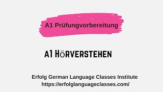 A1 Höreverstehen  GoetheZertifikat A1 [upl. by Fortier]